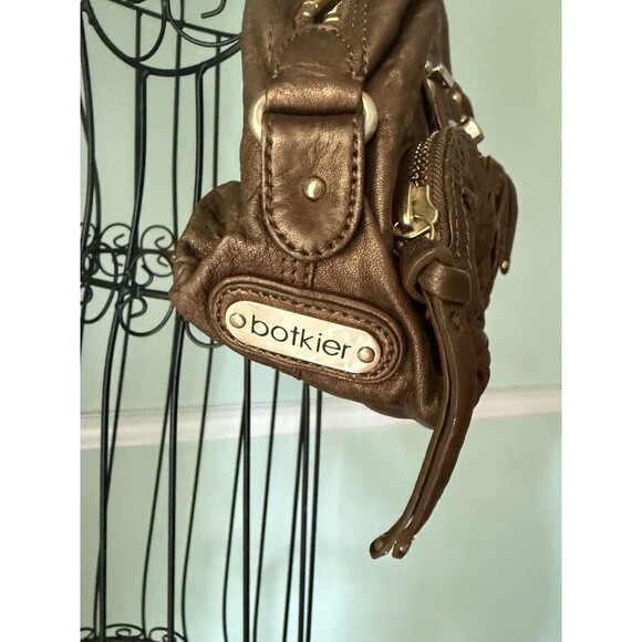 Botkier Bianca Leather Cognac Satchel Handbag Shoulder Boho Y2K Purse - Picture 4 of 7